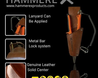 Hammerex Industrial Heavy Duty Wiss Tin Snips Cutter Leather belt Holder (004)
