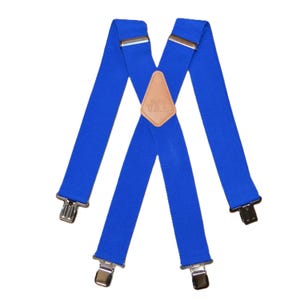 Brimarc Plain Braces - Royal Blue - One Size Fits All