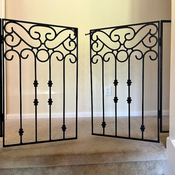 Custom Wrought Iron Stairway Gate