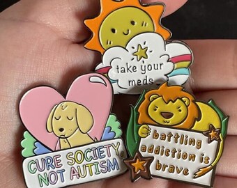 Mental Health - Autism Pin B-grade/Seconds