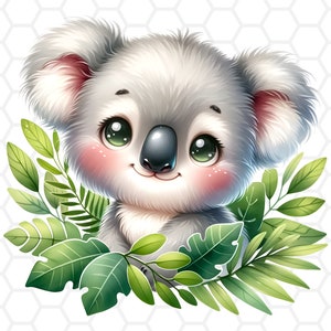Lindo archivo koala png para sublimación, imágenes prediseñadas de koala, png de koala, sublimación de koala, imágenes prediseñadas de koala bebé, imágenes prediseñadas de animales