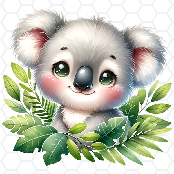 Cute koala png file for sublimation, koala clipart, koala png, koala sublimation, baby koala clipart, animal clipart