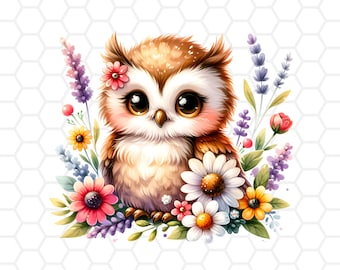 Cute owl png file for sublimation, owl clipart, owl png, owl sublimation, baby owl clipart, animal clipart