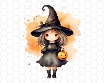 Cute halloween witch png file for sublimation, witch clipart, witch png, halloween clipart, halloween png, spooky clipart, spooky png