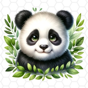 Cute panda png file for sublimation, panda clipart, panda png, panda sublimation, baby panda clipart, animal clipart