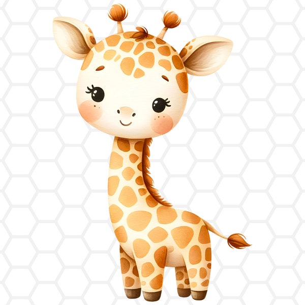 Baby giraffe png file for sublimation, giraffe clipart, giraffe png, giraffe sublimation, baby giraffe clipart, animal clipart