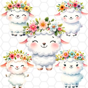 Easter lamb png files for sublimation, easter png, easter clipart, easter lamb clipart, cute sheep clipart, easter sublimation png