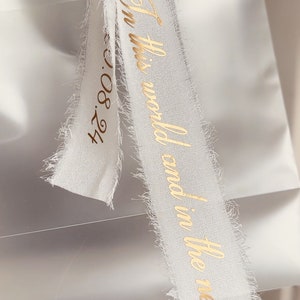 Custom ribbon, personalised gift wrap, bridesmaid boxes, bridal party gifts, groomsmen gifts, white ribbon, wedding ribbon, bridal bouquets