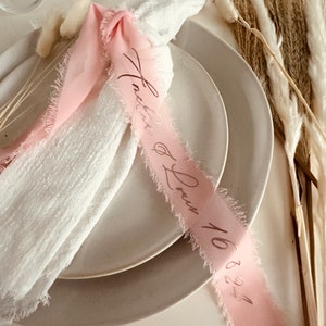 Personalised Ribbon, Table Decor for weddings, engagement parties, birthday's, bridal bouquet