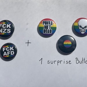 FCK AFD & NZS Button + surprise Button Set