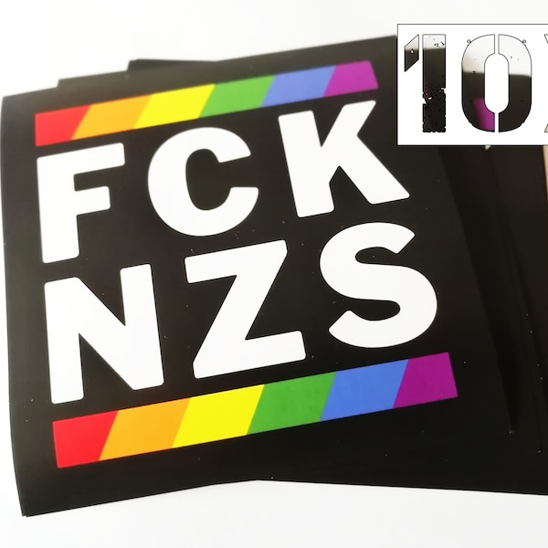 FCK NZS Sticker LGBTQ Style (10 Sticker Set)