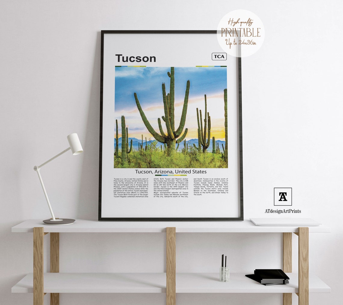 Tucson Poster, Tucson Print, Tucson Wall Art, Tucson Art Print, Tucson