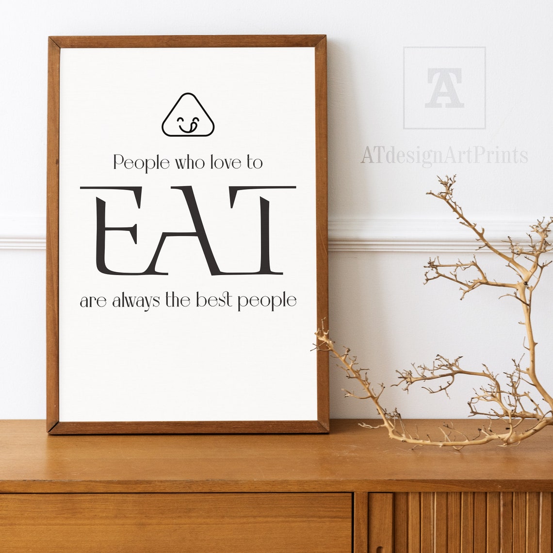 Quotes Funny Kitchen Wall Art Printable people Who Love to Eat Are ...