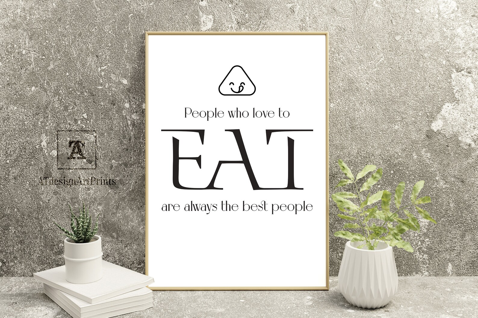 Quotes Funny Kitchen Wall Art Printable people Who Love to Eat Are ...