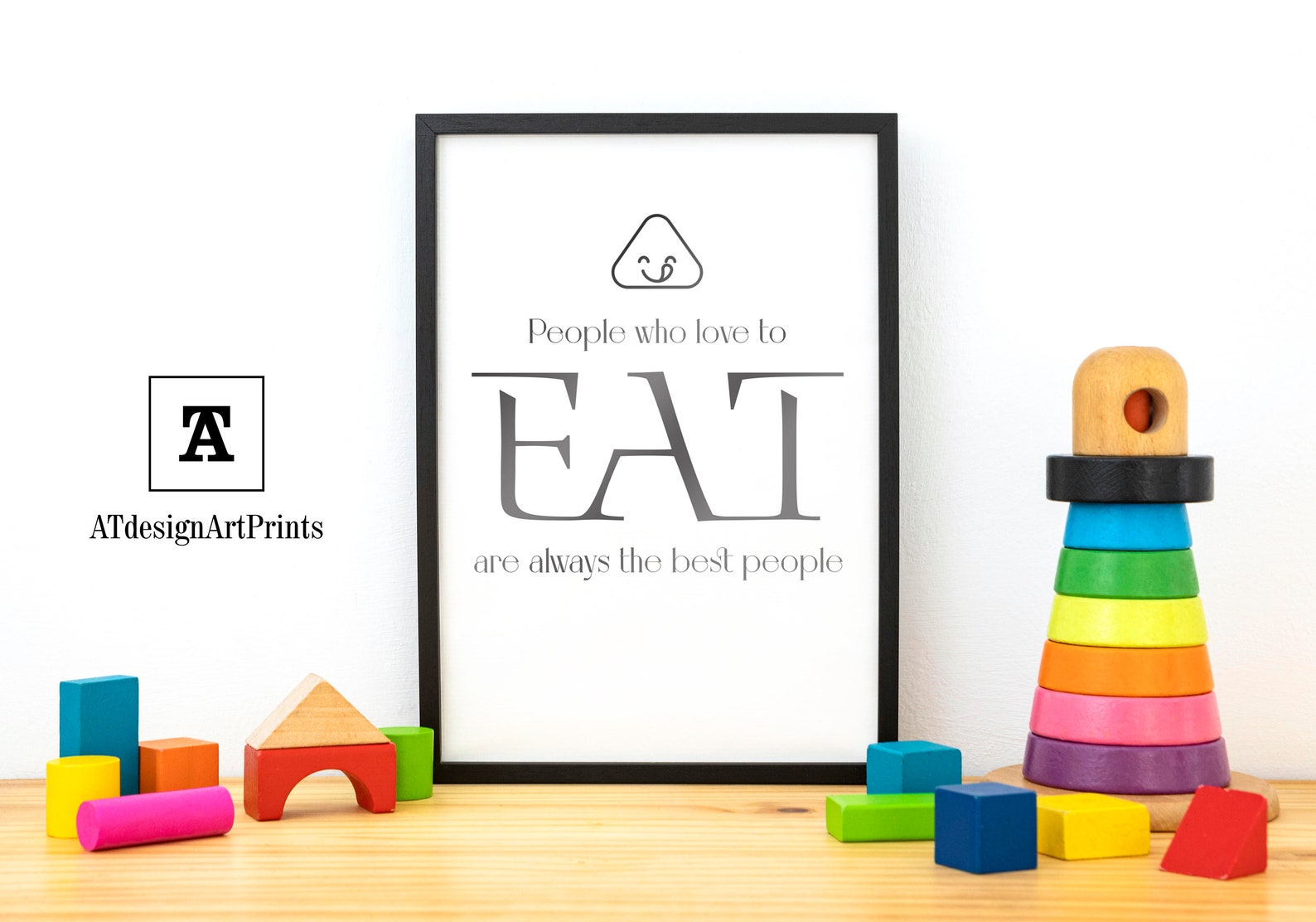 Quotes Funny Kitchen Wall Art Printable people Who Love to Eat Are ...