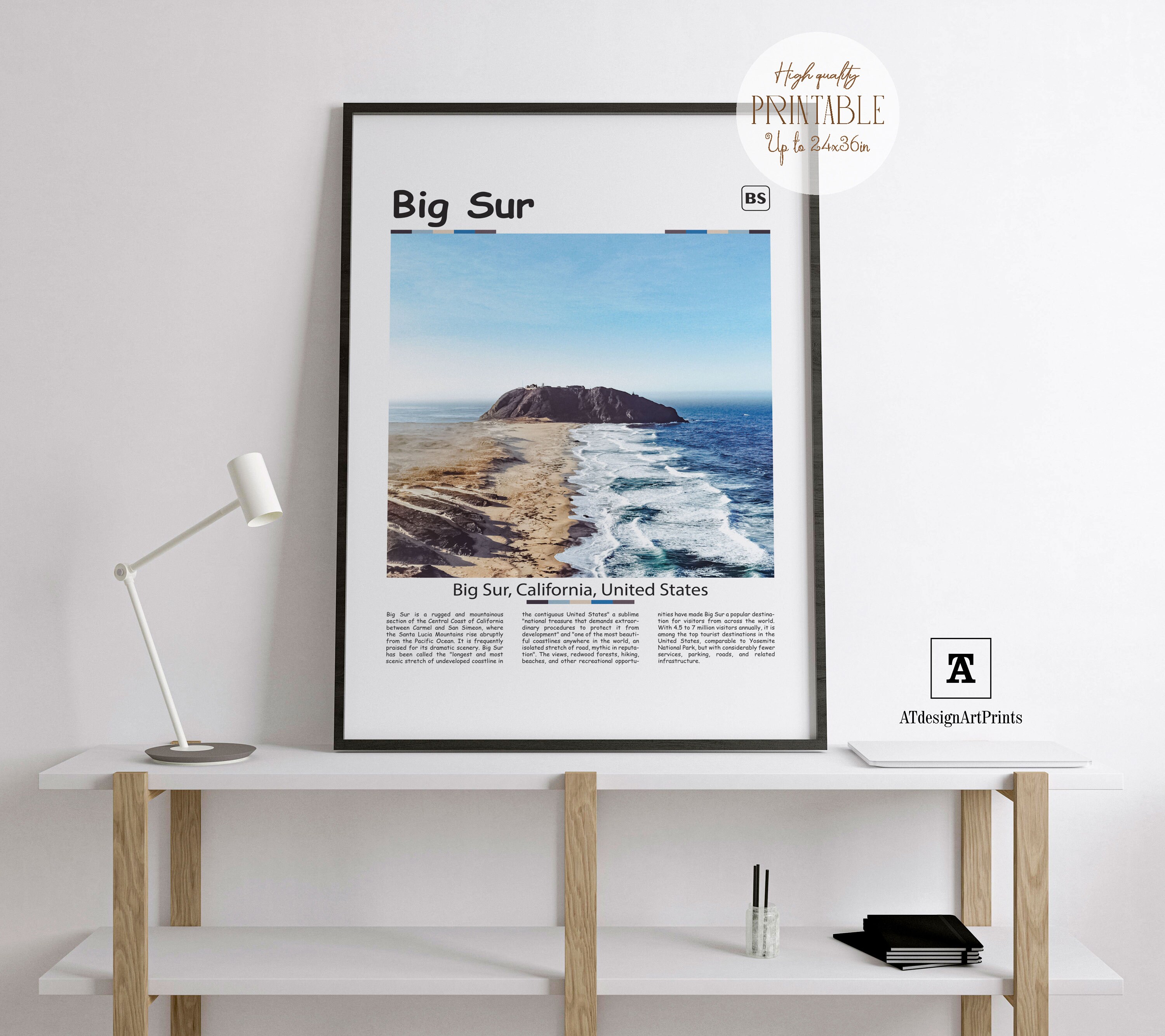 Big Sur Canvas - Bordeaux