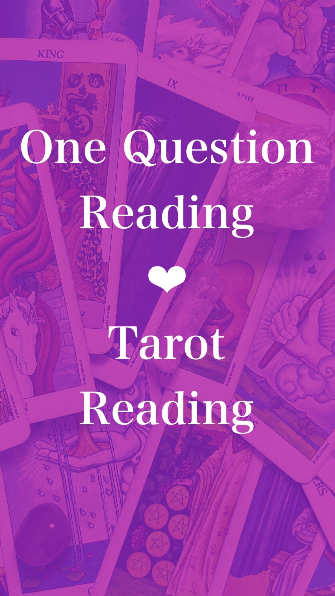 One Question Tarot Reading | 1 Card Reading - Etsy