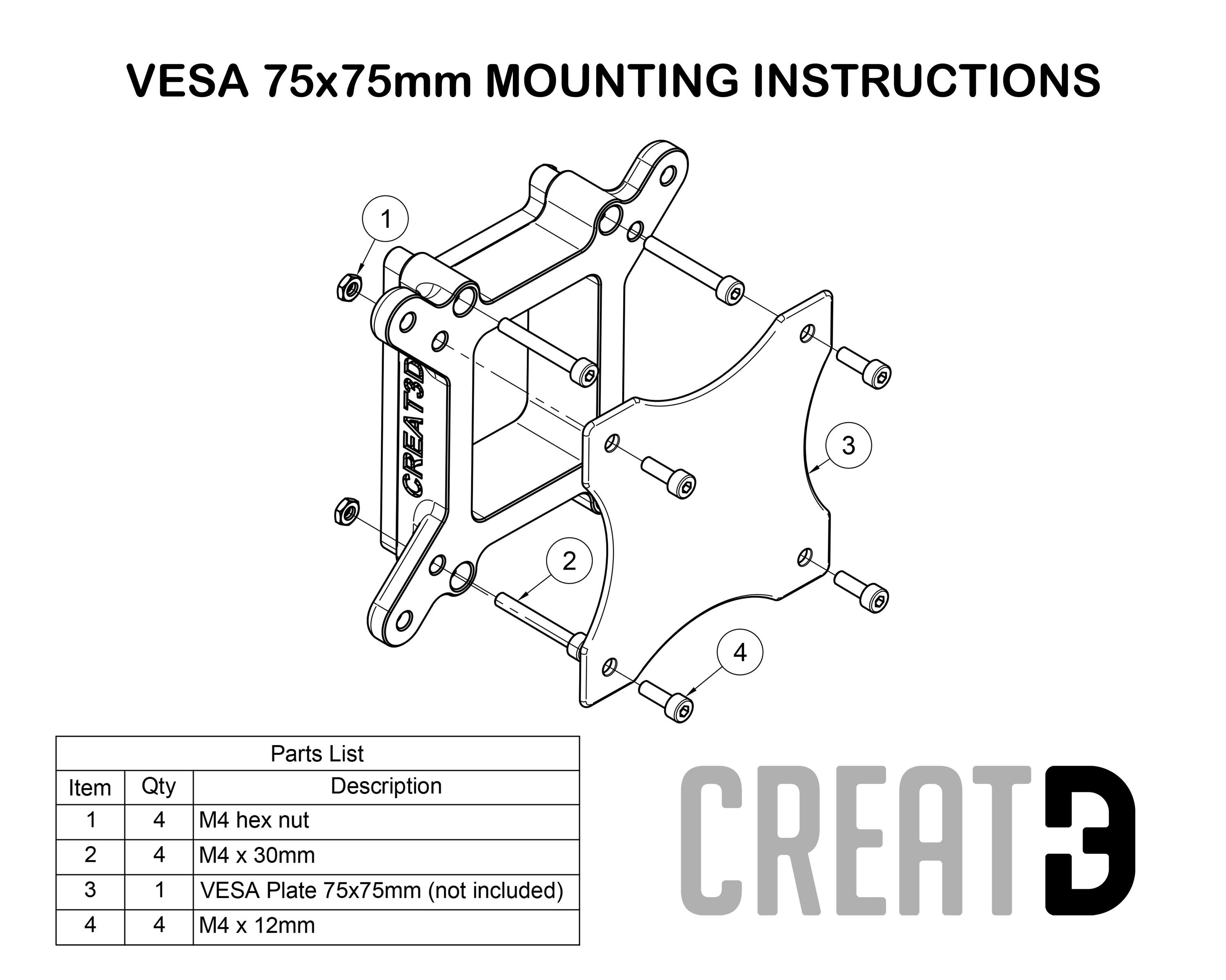 VESA Mount Adapter for DELL Alienware AW3423DW - Etsy