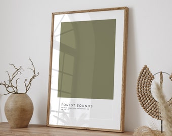 Color Block Print, Sage Green Wall Art, Printable Wall Art, Minimalist Poster, Earth Tone Wall Art, Sage Green Aesthetic, Living Room Decor