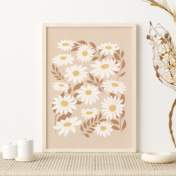 Daisy Wall Art Etsy