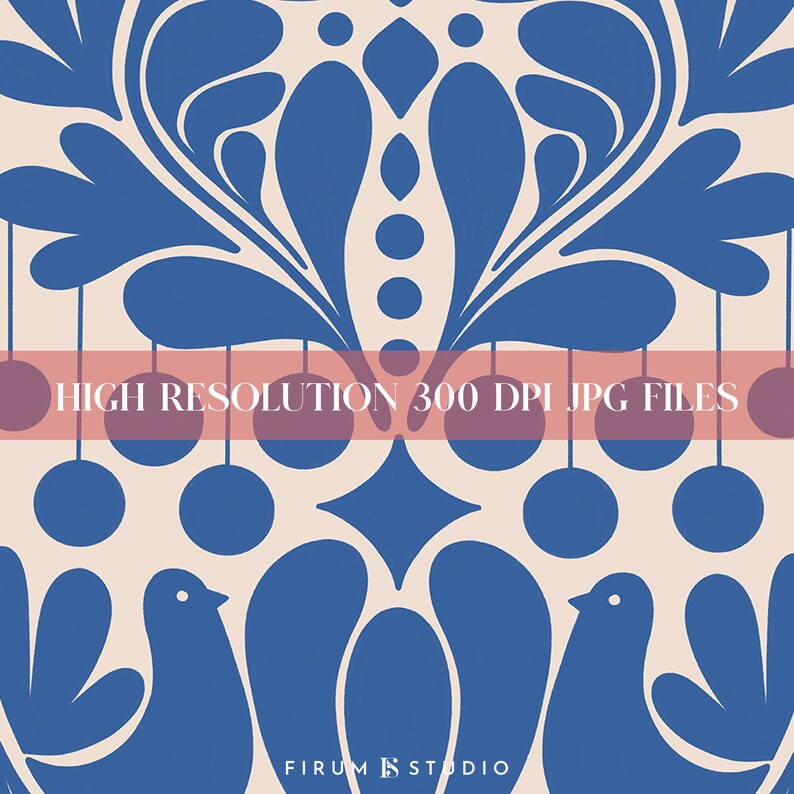 Blue Christmas Art Digital Download Christmas Wall Art Etsy