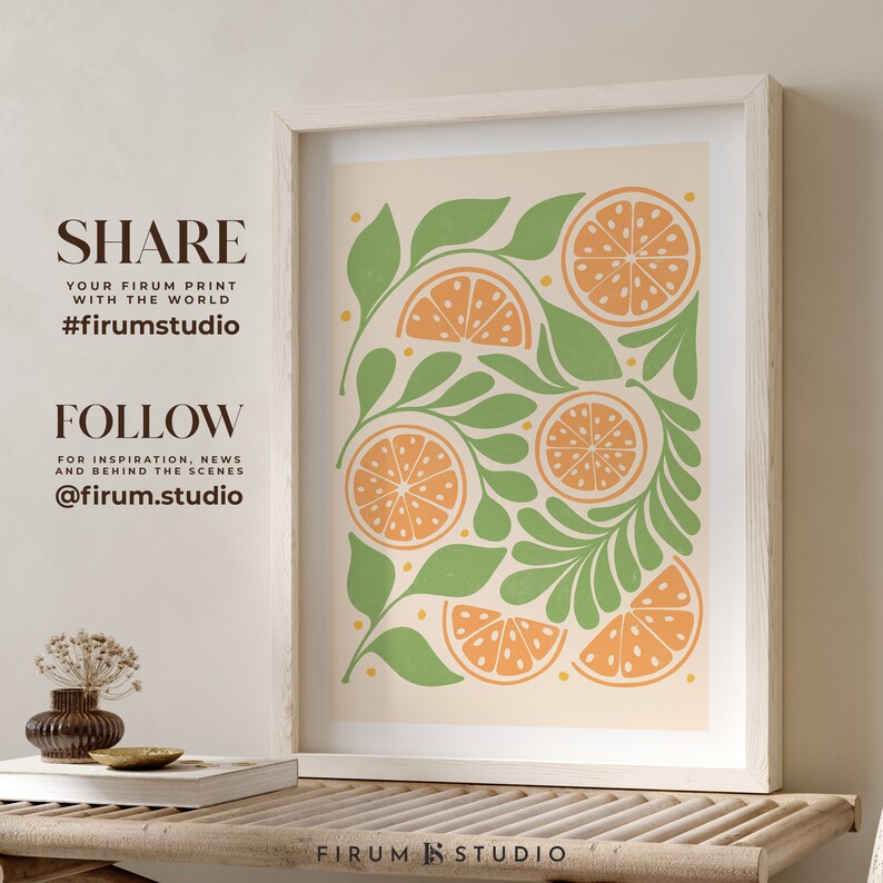 Oranges Wall Art Fruit Market Print Summer Fruits Decor Etsy