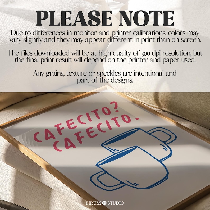 Modern Spanish-inspired coffee wall art featuring a stylish cafecito design. This printable artwork blends minimalist coffee shop aesthetics with warm neutral tones, perfect for coffee bars, kitchens, and cozy breakfast nooks. Available as a high-resolution digital download for instant printing