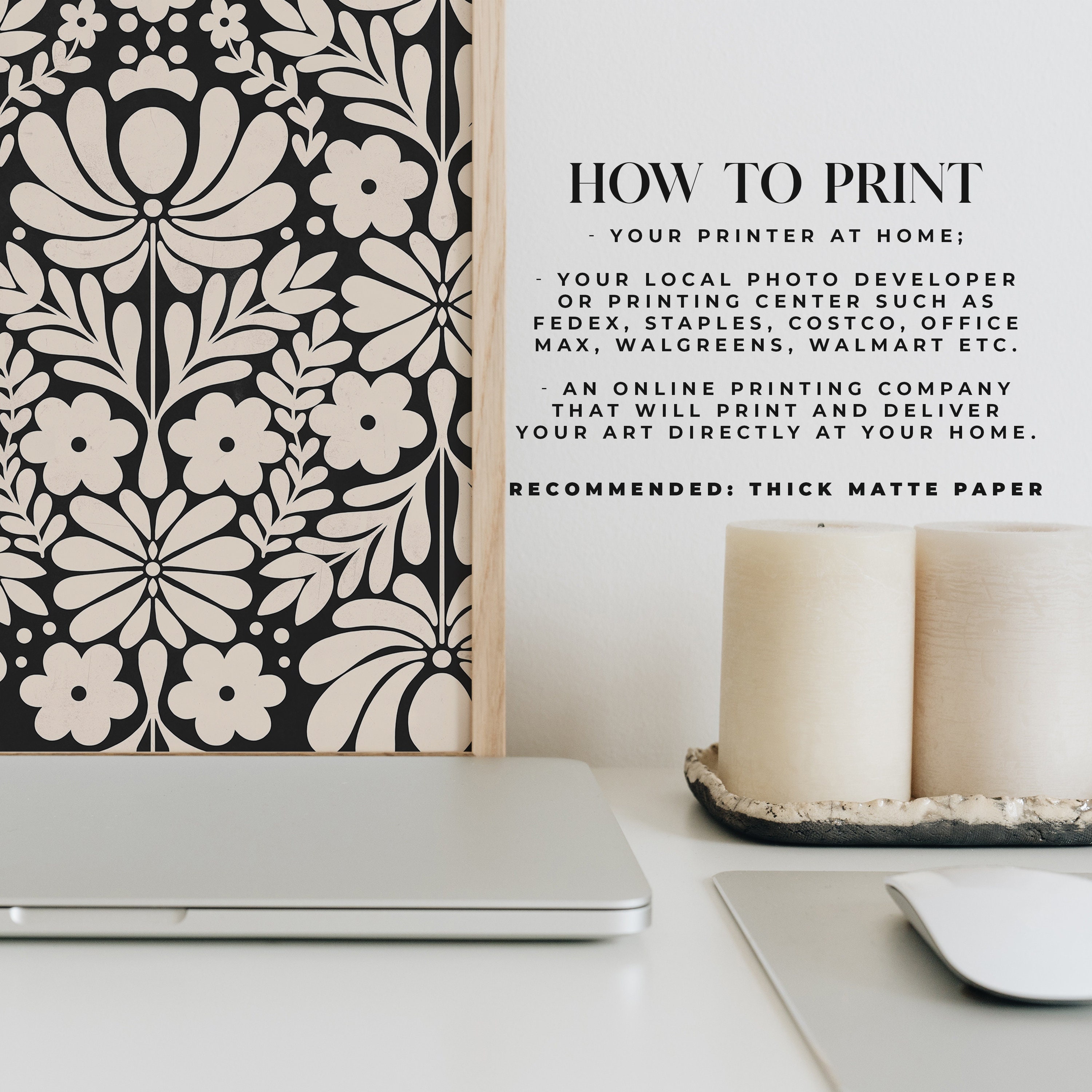 Norwegian Folk Art Beige Black Wall Art Digital Download Etsy