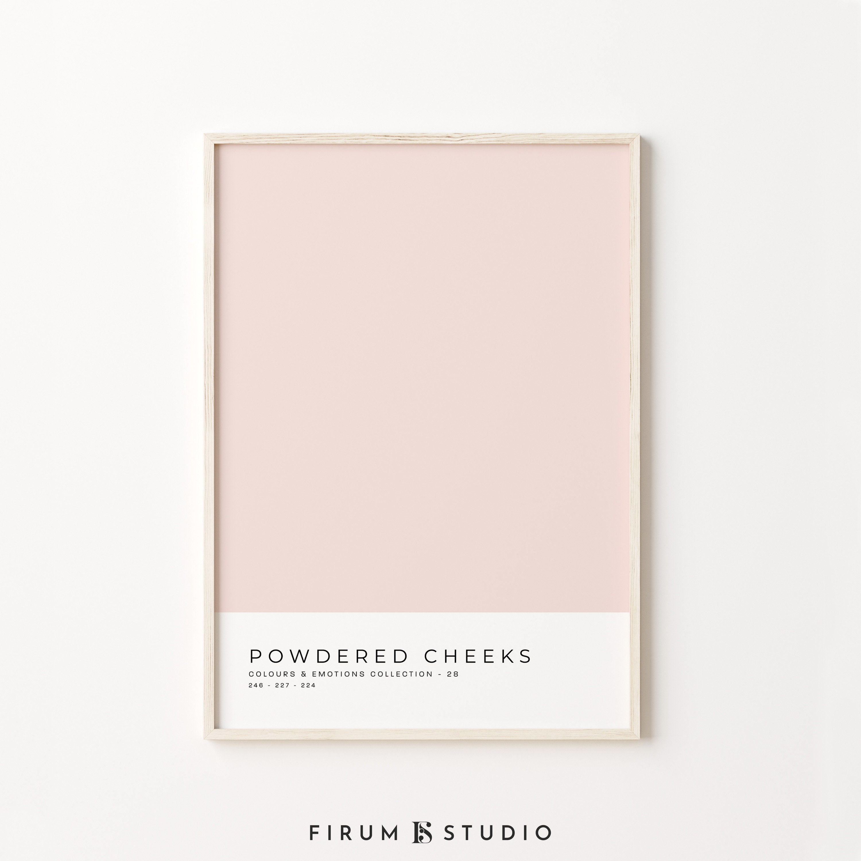 Color Block Art Pastel Pink Wall Art Printable Wall Art Etsy