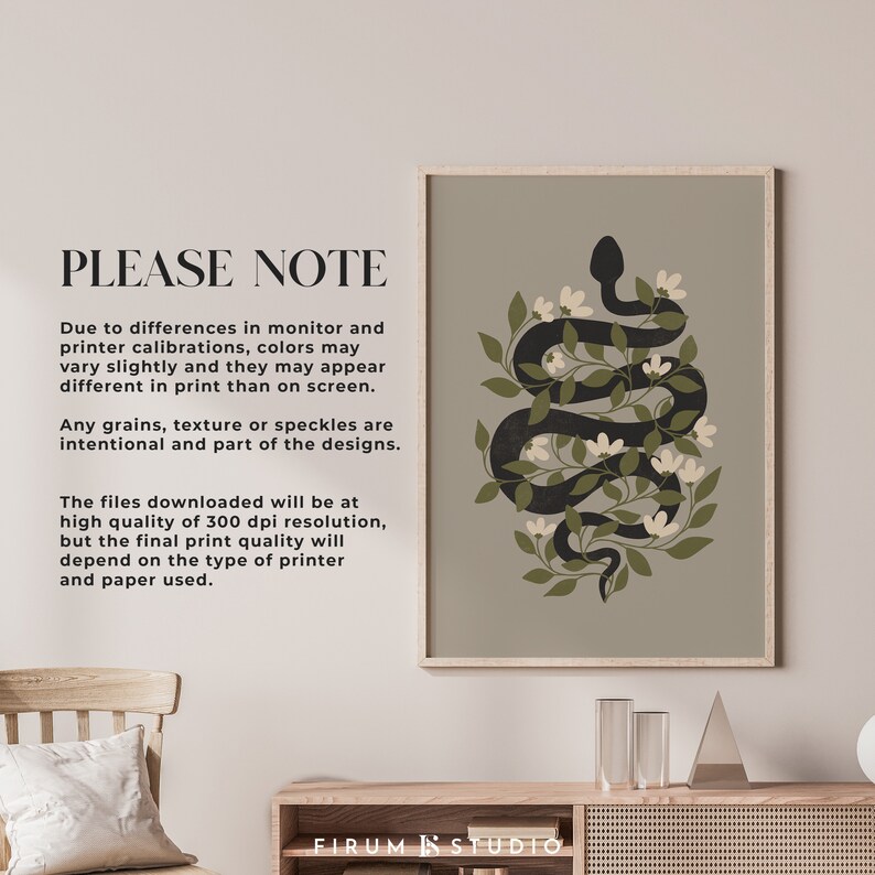 Snake Wall Art Halloween Printable Diy Halloween Decor - Etsy