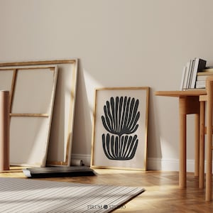 Modern Abstract Botanical Wall Art, Downloadable Abstract Floral Art Print, Contemporary Botanical Wall Decor | 1713