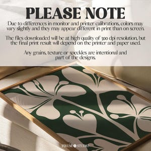 Dark green botanical wall art featuring an abstract floral design in rich moody tones. This printable artwork blends modern minimalism with an eclectic aesthetic, perfect for contemporary apartments, living rooms, and gallery walls. Available as a high-resolution digital download for instant printing