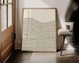 Sage Neutral Composition, Editorial Loft Wall Decor, Minimal Abstract Print, Digital Download | 1123
