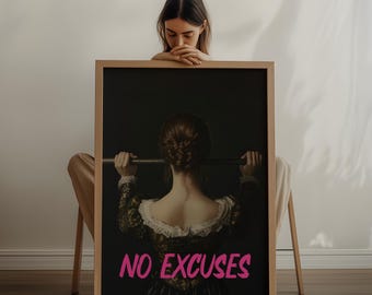 Playful Gym Printable Wall Art – Colorful Motivational Fitness Design, Trendy Home Workout Decor | 1430