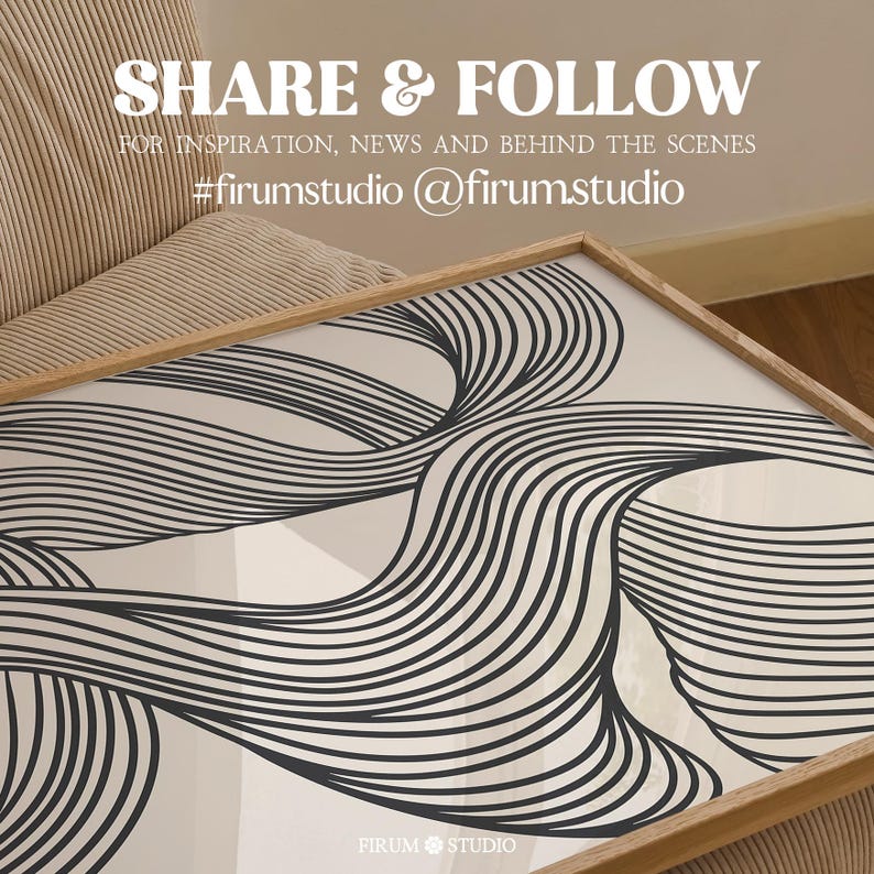 This Black Abstract Wave Art Print features bold, flowing lines that create an elegant and dynamic visual impact. The minimalist design, with its black and white color palette, perfectly fits modern and mid-century decor. Ideal for contemporary living rooms, bedrooms, or offices, this art piece brings sophistication and balance to any space. Instantly downloadable, it’s a stylish addition to any home, offering both modern charm and timeless appeal for those who appreciate minimalist aesthetics.
