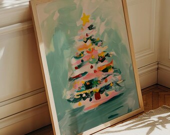 Trendy Decor 4U BJ116A-712 Christmas Trees For Sale Wall Art By Billy
