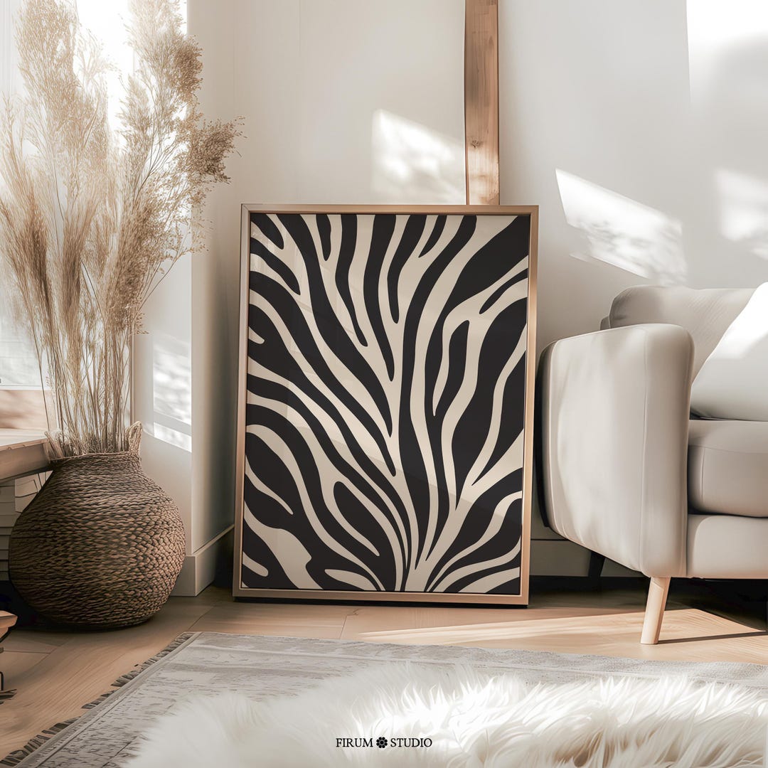 Modern Botanical Art - Abstract Nature Print for Trendy Apartments ...