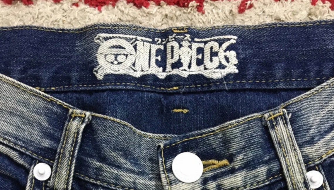 ONE PIECE Jeans Hose Jeans Print Anime Gr. 36 | Etsy