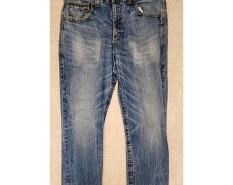 Wrangler 20x Mens 38-40 x 30 Jeans Denim Style Vintage Western Cowboy Tag Faded