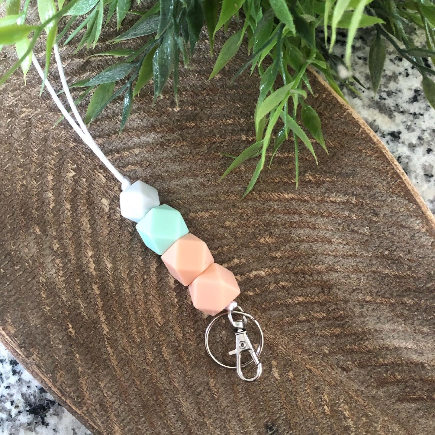 Silicone Bead Lanyard Teacher Nurses Trendy Badge Etsy