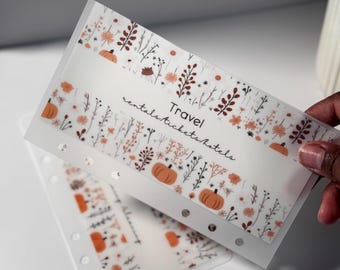 Customizable Pumpkin Cash Envelopes - A6 Budget Binder Envelopes
