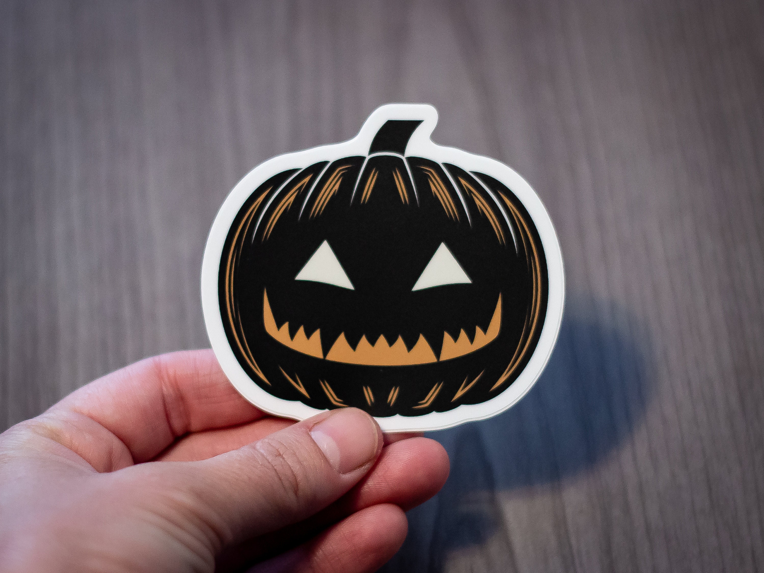 Cute JackoLantern Vinyl Sticker Stickers Paper & Party Supplies
