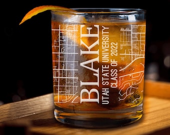 College Graduation Gift, Graduation Glass, Graduation Gift, College, University, School, Graduation Gift Ideas, Class Of 2025, Map