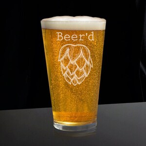 Beerd Beer Glass, Funny Beer Glasses, Funny Beer Glass, Beer Gift, Beer Glass Gift, Funny Gifts for Him, Gifts for Him