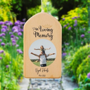 Memorial Wind Chime, Remembrance Wind Chime, Memorial Tribute Wind Chime, Bereavement Gift, In Memory Wind Chime, Personalized Wind Chime
