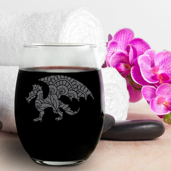 White Dragon Wine Glass, Wine Glass, White Dragon Gift, Fun Wine Glasses, Dragon Wine Glass, Dragon Wine Glasses