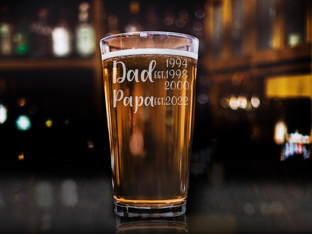 Dad Beer Glass, Father's Day Pint Glass, Father's Day Gift, Gift for