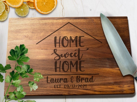 House Warming Gifts New Home,Housewarming Gift,Housewarming Gifts for New  House,New Home Gifts for Home,Home Sweet Home Bamboo Serving Board Candle