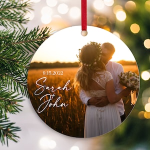 Christmas Ornament Married, Newlywed Gift, First Christmas, Personalized Christmas Ornament, Personalized Ornament, Mr and Mrs