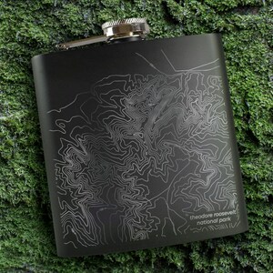 Theodore Roosevelt National Park Flask, North Dakota National Park Flask, National Park Flask, National Park Gifts